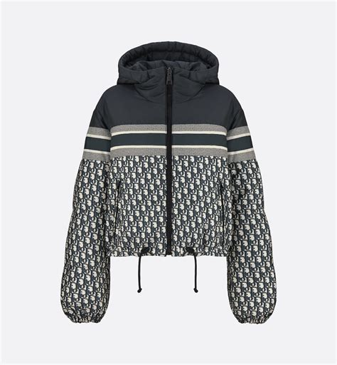 dior reversible cropped down jacket|dior oblique quilted jacket.